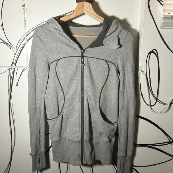 Lululemon Athletica Gray Live Simply Jacket with Hoodie + Pockets, Women’s 4 - Picture 1 of 14